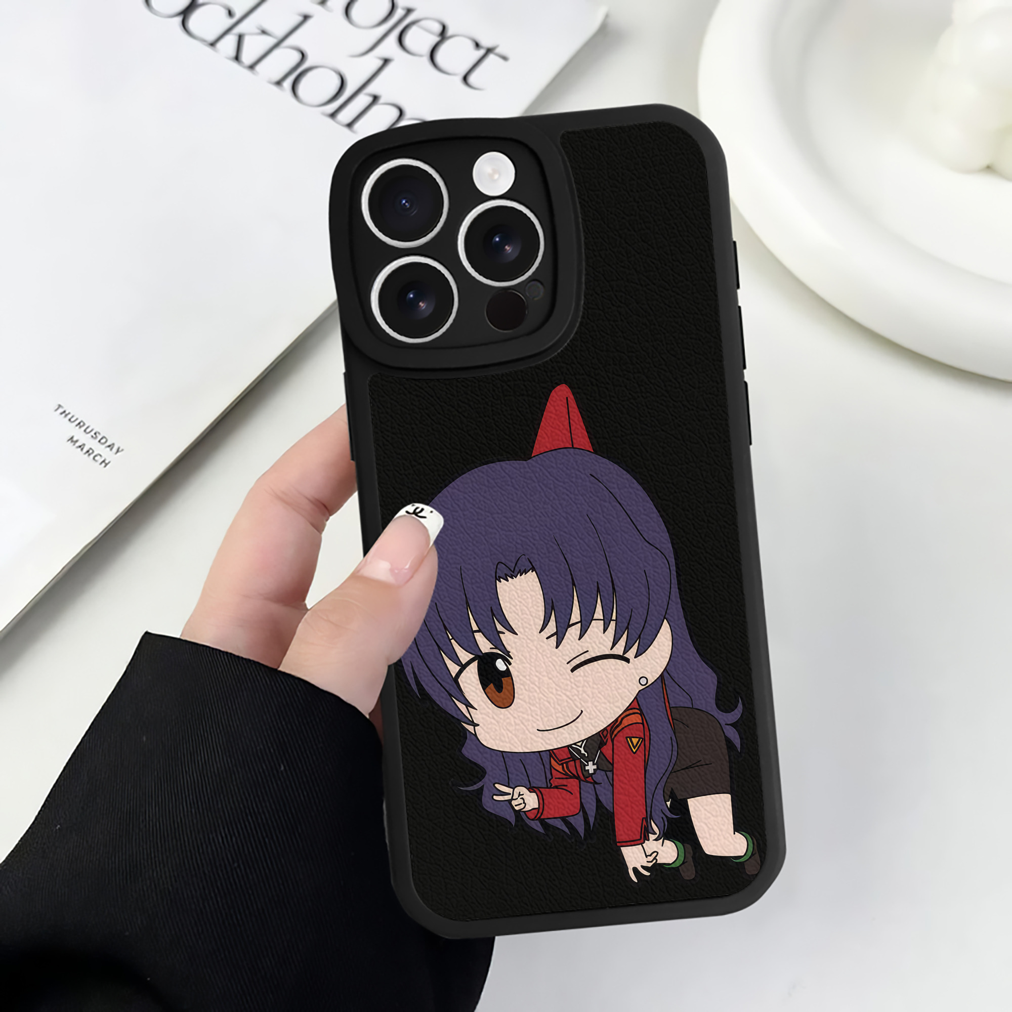 （画像用） EVA 新世紀エヴァンゲリオン 【iPhone 16シリーズ対応】シリコンスマホケース（レザー調） 材質：シリコン